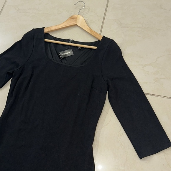 Express black midi dress Sz. M‎ - Picture 7 of 11